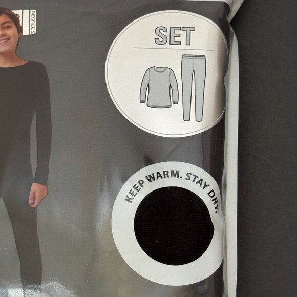 32 Degrees Kids' Black Heat Set - XL (16/18) NWT - Picture 6 of 15